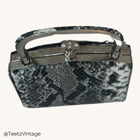 RETRO VINTAGE FAUX SNAKESKIN MINI PURSE - Picture 6 of 8